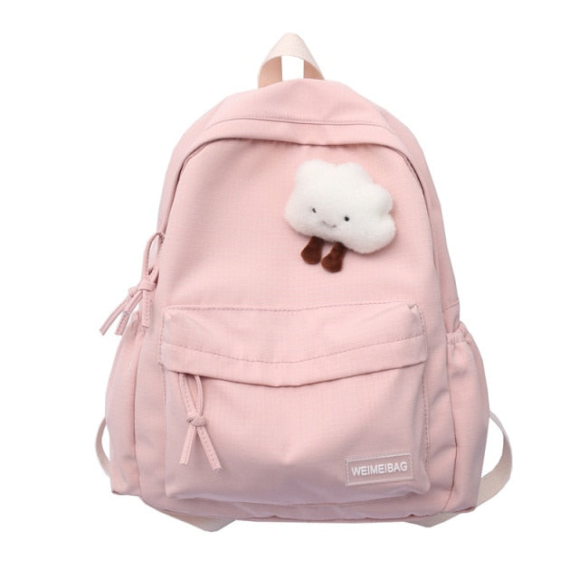 Cute Cloud Doll Student Backpack