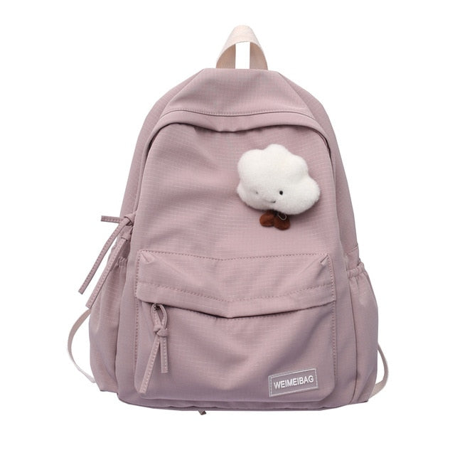 Cute Cloud Doll Student Backpack