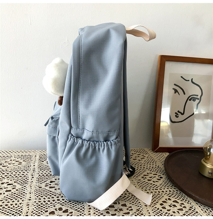 Cute Cloud Doll Student Backpack