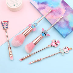 Conjunto de herramientas de pinceles de maquillaje Kawaii Stitch