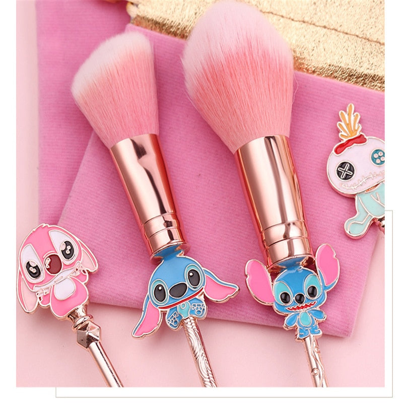 Conjunto de herramientas de pinceles de maquillaje Kawaii Stitch