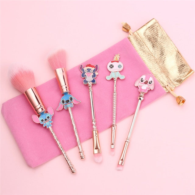 Conjunto de herramientas de pinceles de maquillaje Kawaii Stitch