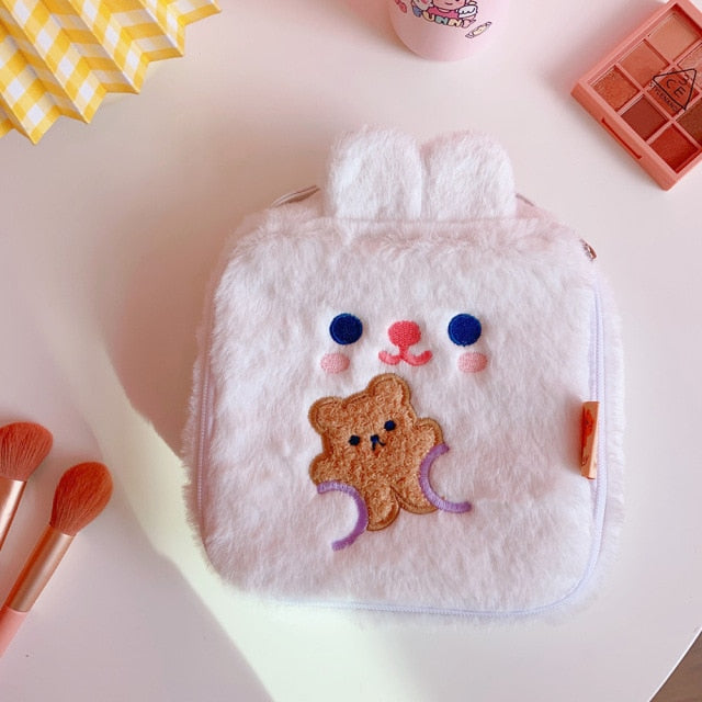 Kpop Make Up Cute Plush Storage Bag