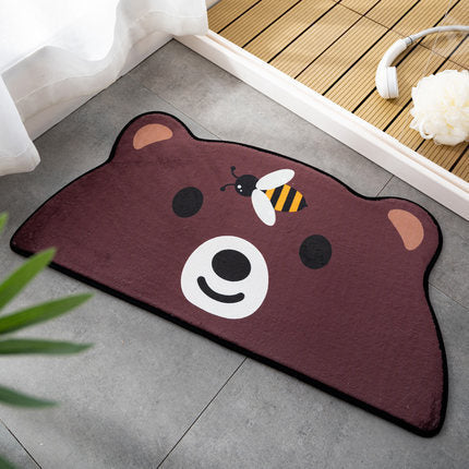 Cute Bear Cat Frog Absorbent Mat