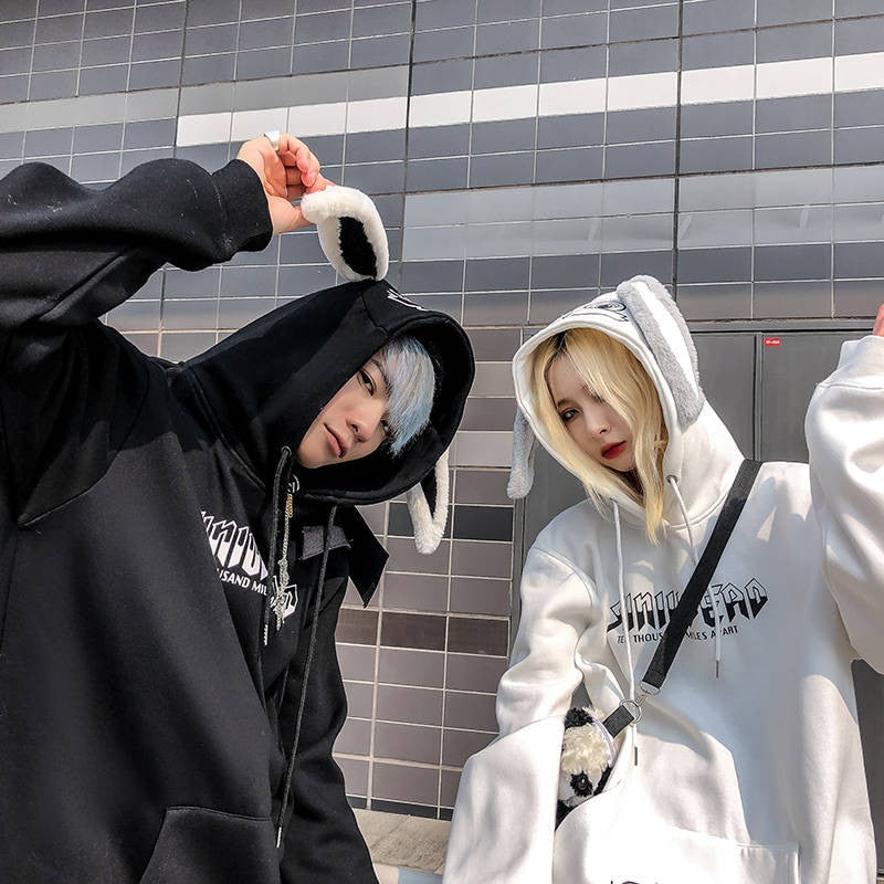 Kawaii Bunny Couple Hoodie