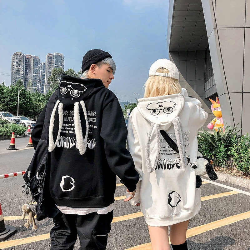 Kawaii Bunny Couple Hoodie