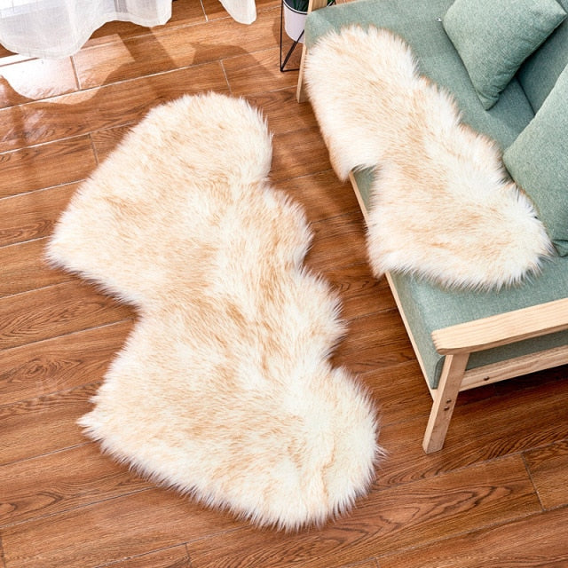 Heart Faux Fur Fluffy Carpet Rugs