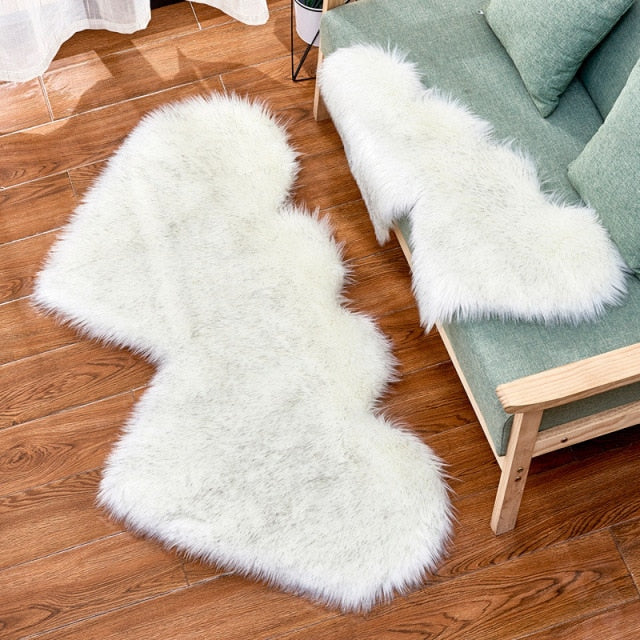 Heart Faux Fur Fluffy Carpet Rugs