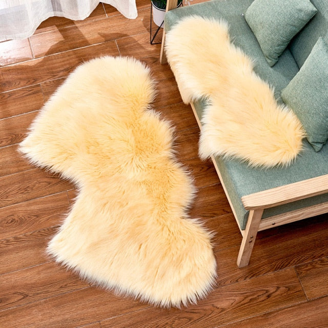 Heart Faux Fur Fluffy Carpet Rugs