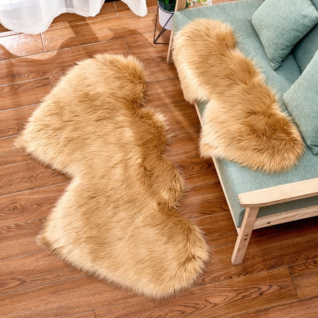 Heart Faux Fur Fluffy Carpet Rugs