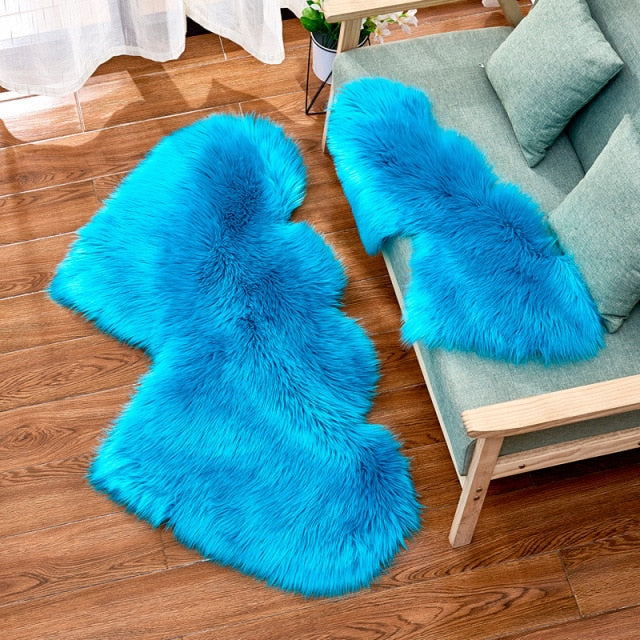 Heart Faux Fur Fluffy Carpet Rugs