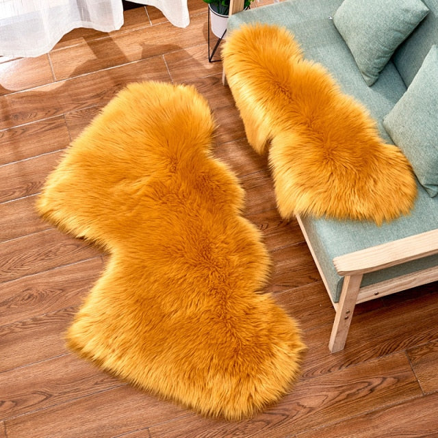 Heart Faux Fur Fluffy Carpet Rugs