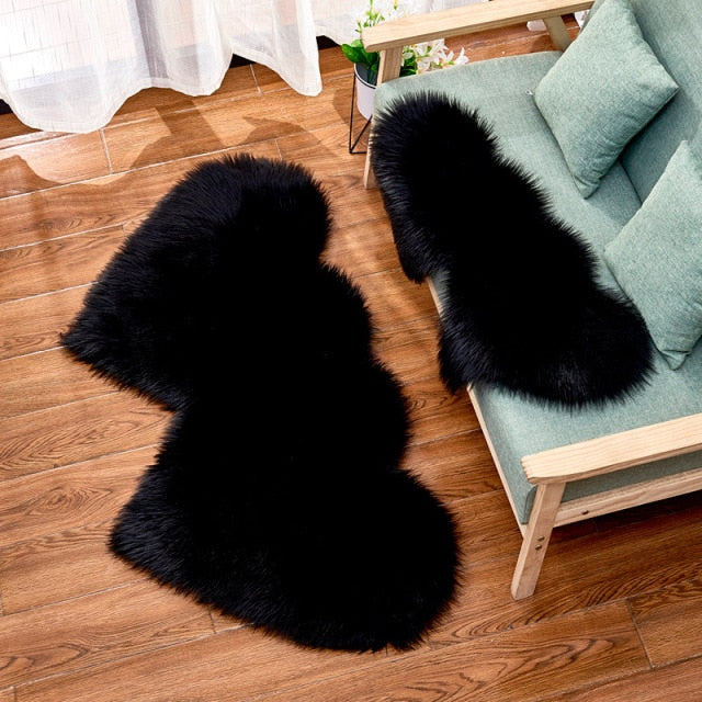 Heart Faux Fur Fluffy Carpet Rugs