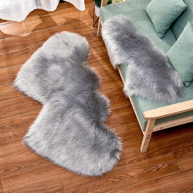 Heart Faux Fur Fluffy Carpet Rugs