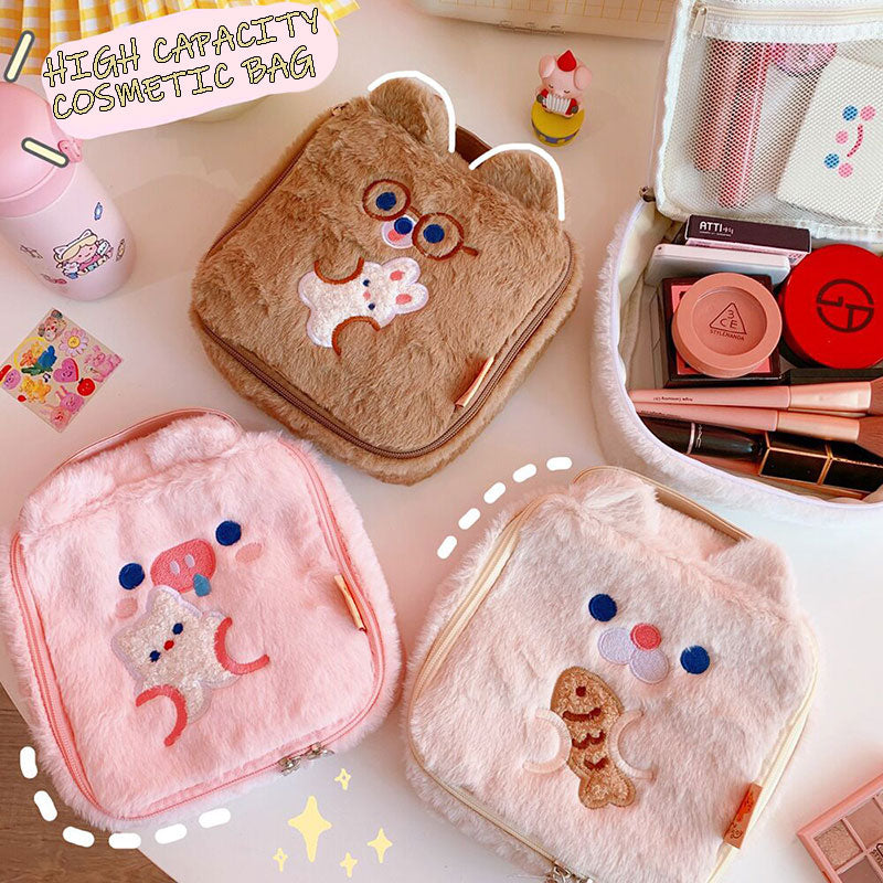 Kpop Make Up Cute Plush Storage Bag