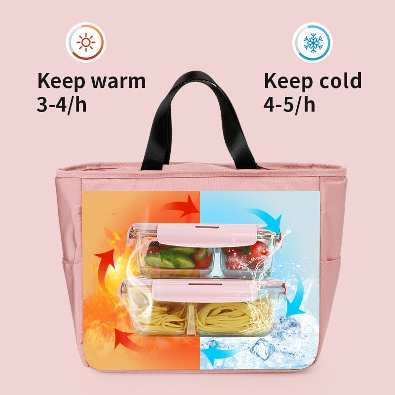 Multicolor Cooler Thermal Lunch Bag