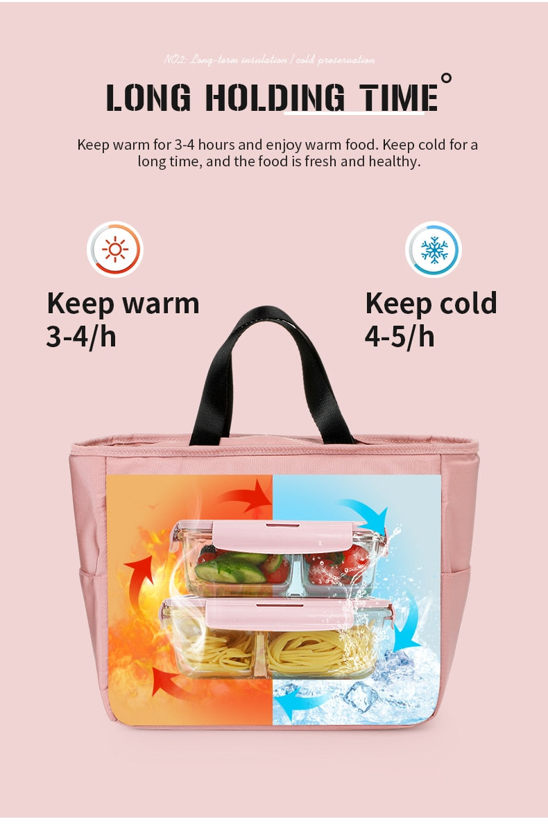 Multicolor Cooler Thermal Lunch Bag