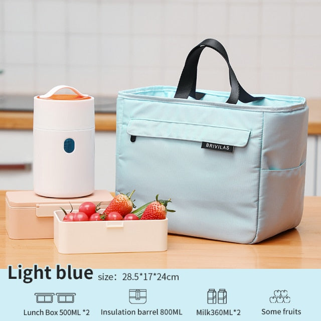 Multicolor Cooler Thermal Lunch Bag