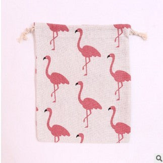 Kawaii Flamingo Erdbeer-Aufbewahrungstasche