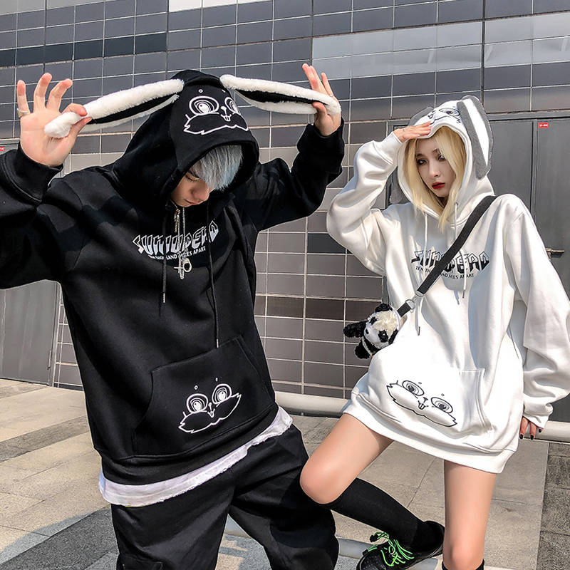 Kawaii Bunny Couple Hoodie