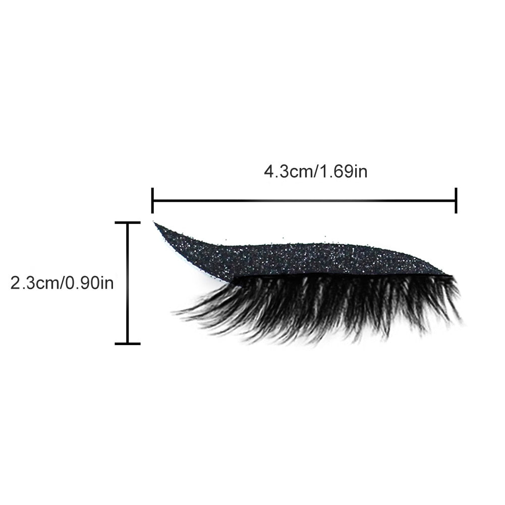 Reusable Glitter Eyeliner Eyelash Stickers