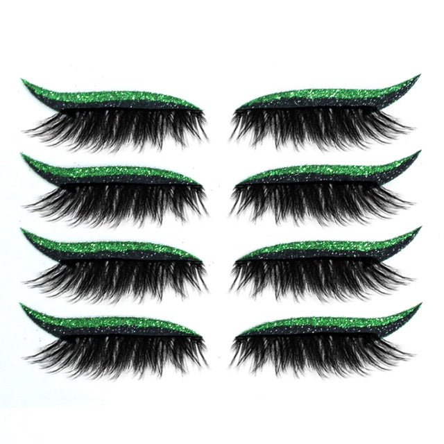 Reusable Glitter Eyeliner Eyelash Stickers