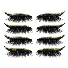 Reusable Glitter Eyeliner Eyelash Stickers