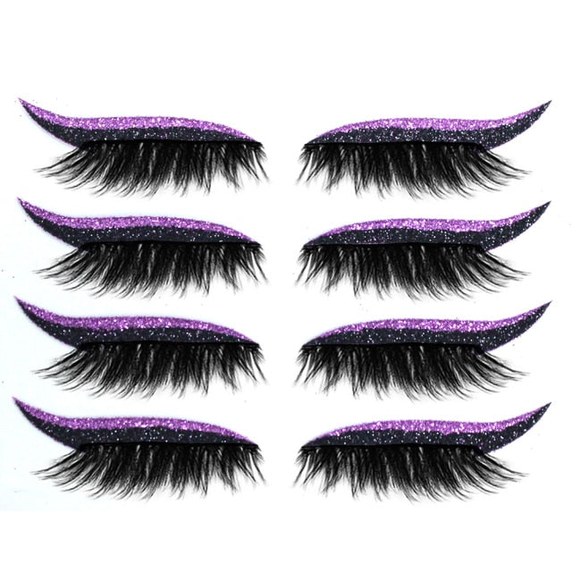 Reusable Glitter Eyeliner Eyelash Stickers