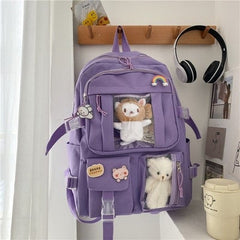 Cute Large-capacity School Soft Girl Backpack