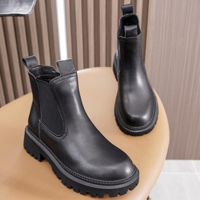 Damen-Knöchel-Retro-Chelsea-Stiefel