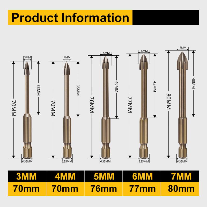 Efficient Universal Drilling Tool (5PCS)