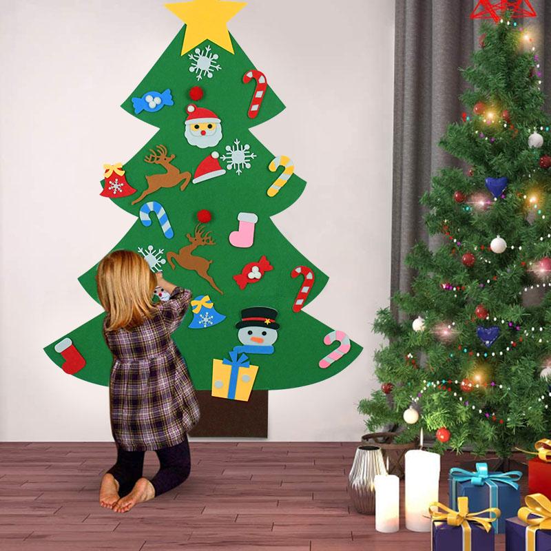 【LAST DAY SALE】DIY Felt LED Christmas Tree Set