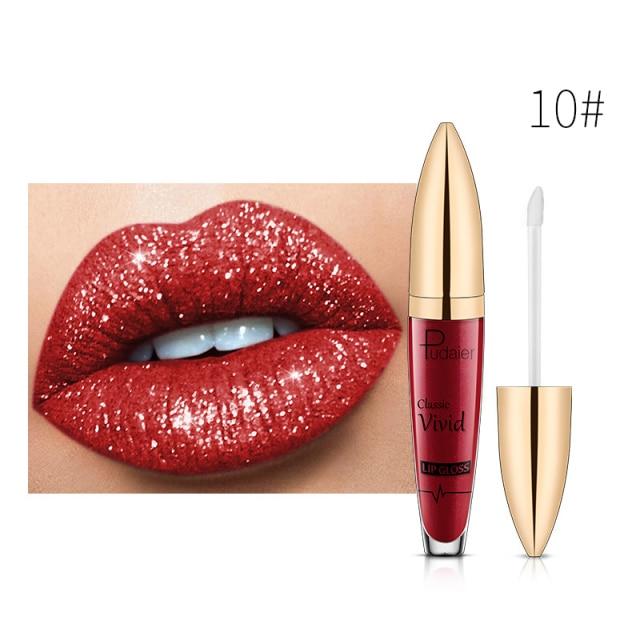 (HEIßER VERKAUF!!!) 18-Farben-Diamant-glänzender, langlebiger Lippenstift