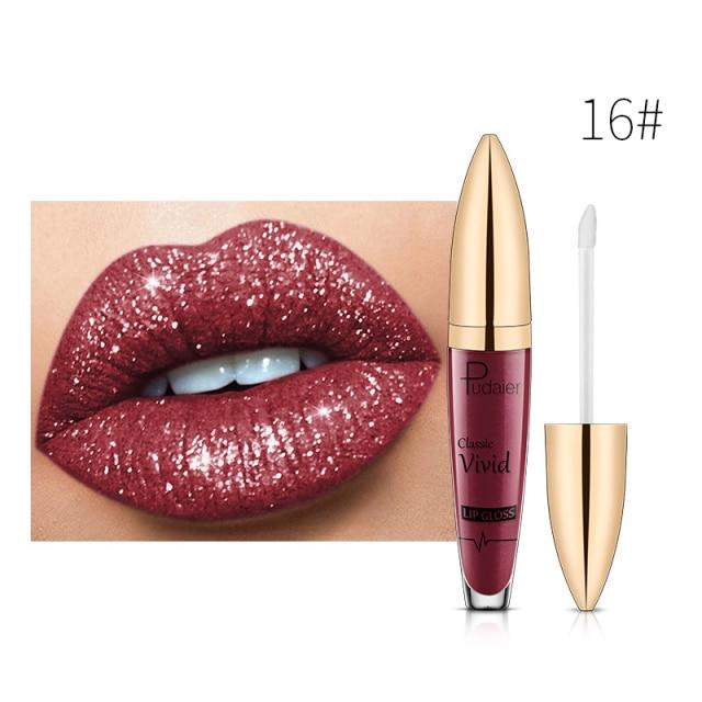 (HEIßER VERKAUF!!!) 18-Farben-Diamant-glänzender, langlebiger Lippenstift