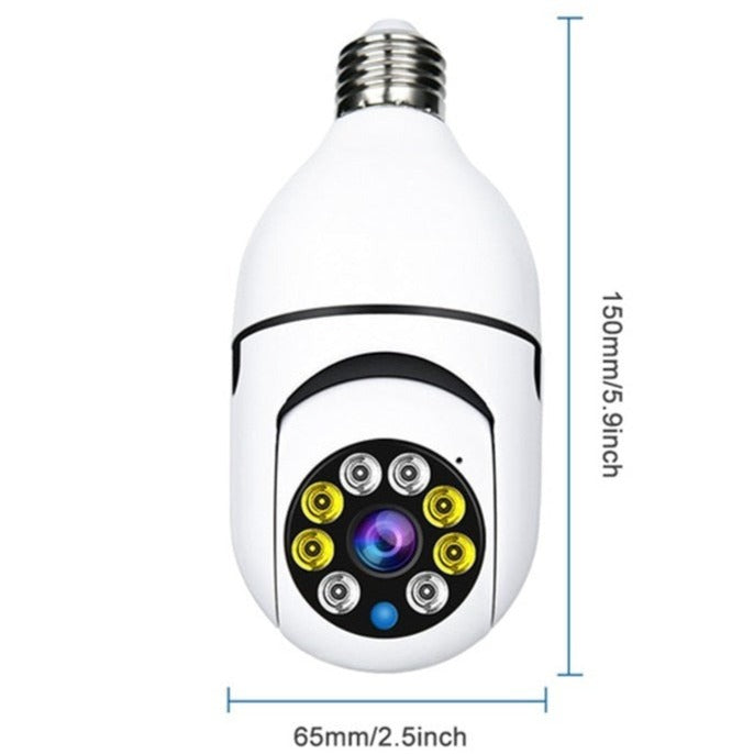 1080p Wireless 360 WIFI Light Bulb Security Camera