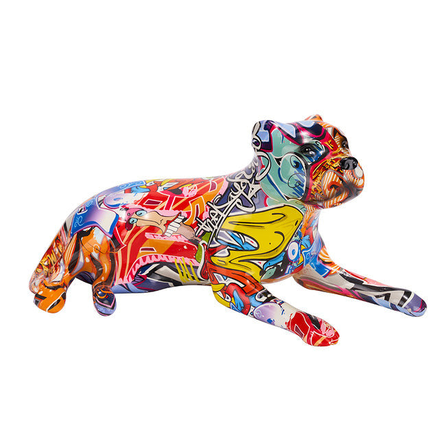 ArtZ® Pit Bull Graffiti Painted Statue