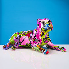 ArtZ® Pit Bull Graffiti Painted Statue