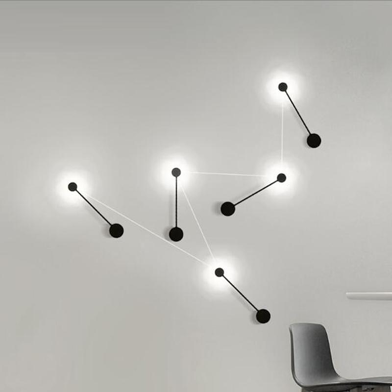 Cyrus - Lámpara de pared LED Art Déco circular minimalista