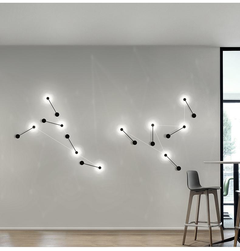 Cyrus – Minimalistische runde Art-Deco-LED-Wandleuchte