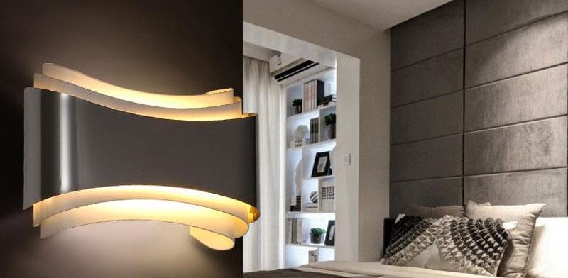 Modern LED Curved Wall Lamp