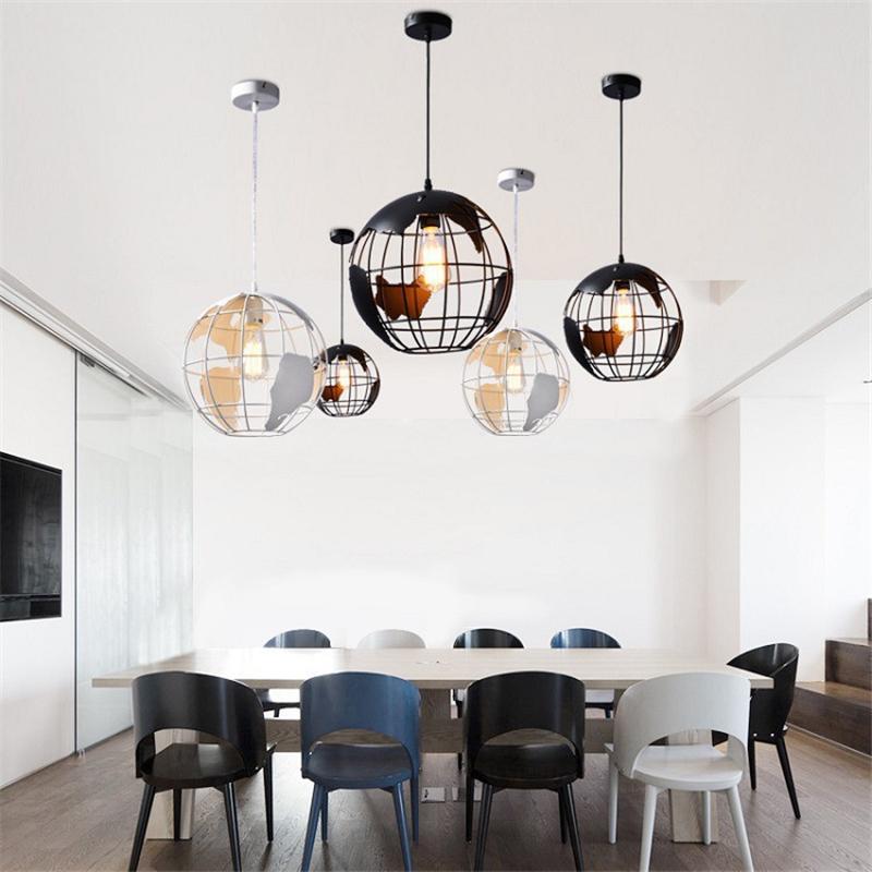 Modern Nordic World Globe Hanging Light