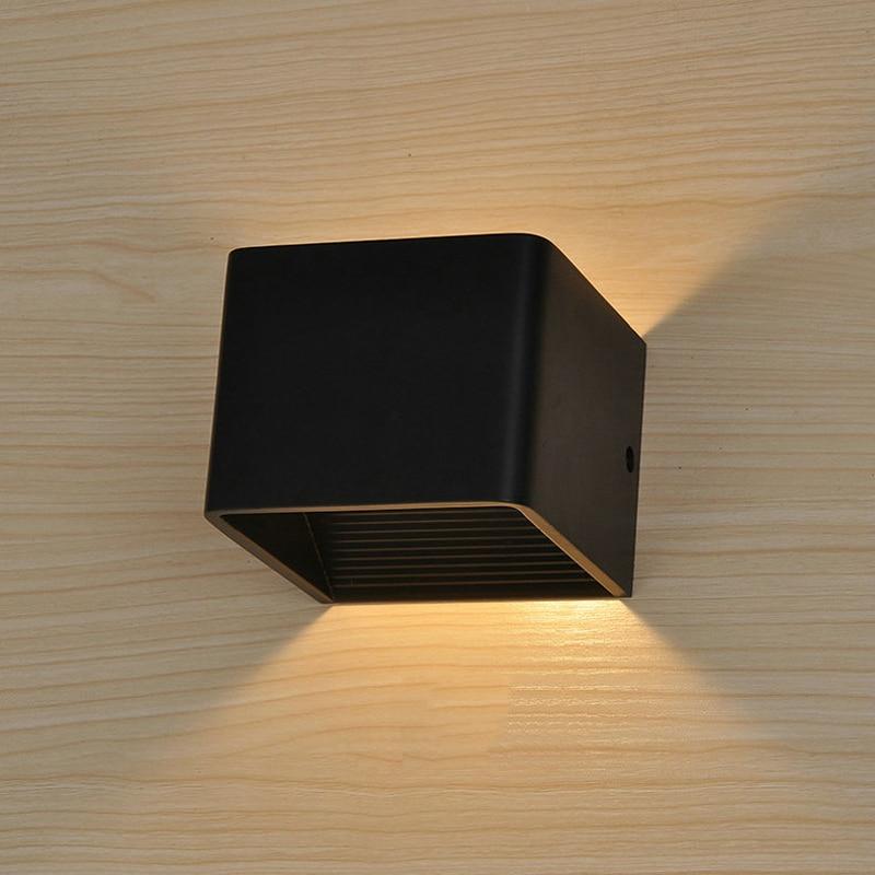 Moderne LED Up Down Cube Wandleuchte