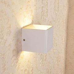 Moderne LED Up Down Cube Wandleuchte