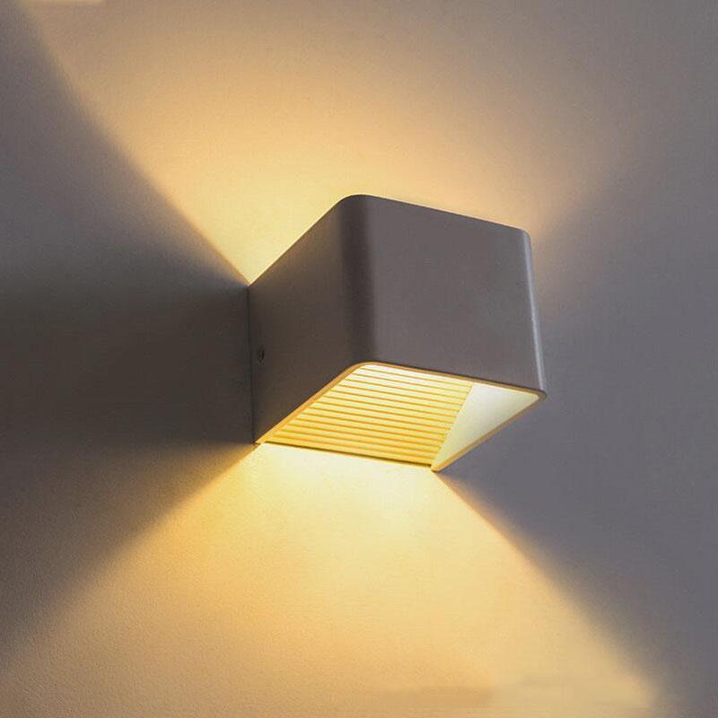 Moderne LED Up Down Cube Wandleuchte