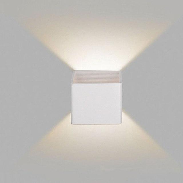 Moderne LED Up Down Cube Wandleuchte