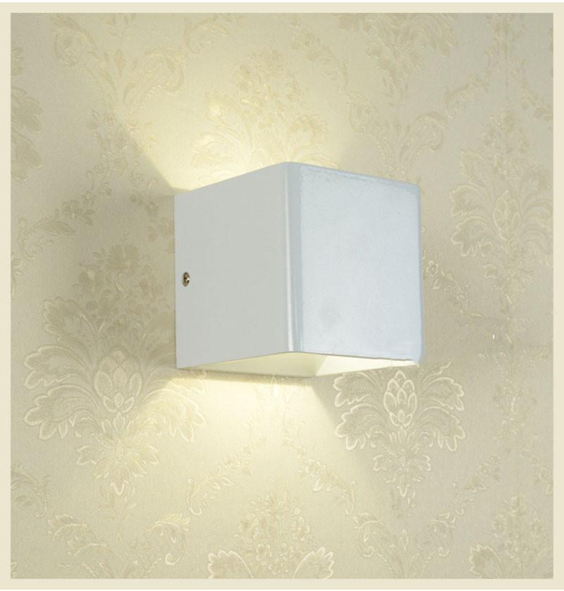 Moderne LED Up Down Cube Wandleuchte