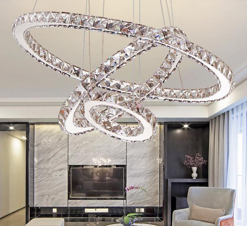 Circular Crystal LED Chandelier