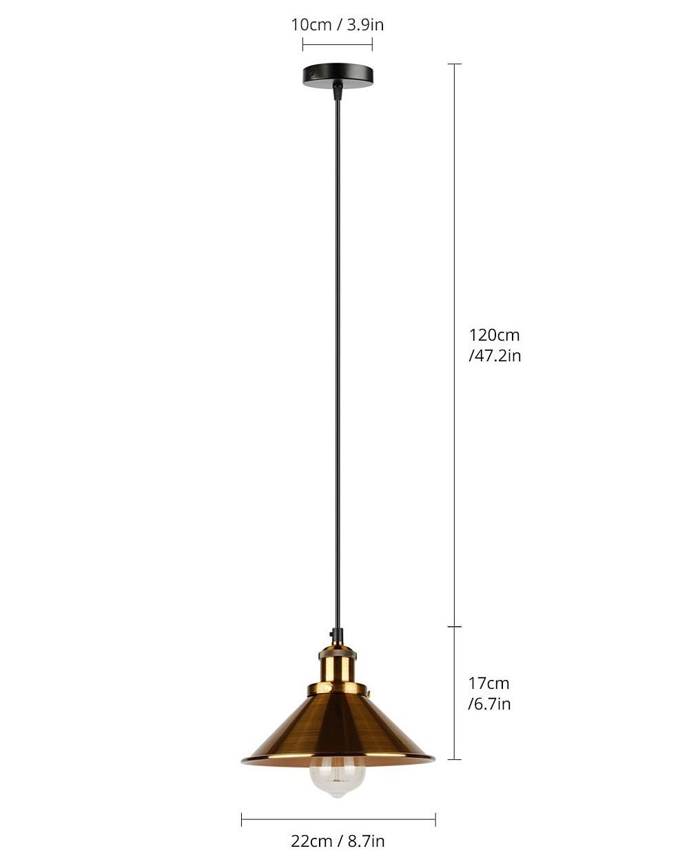 Pius - Modern Shade Hanging Lamp