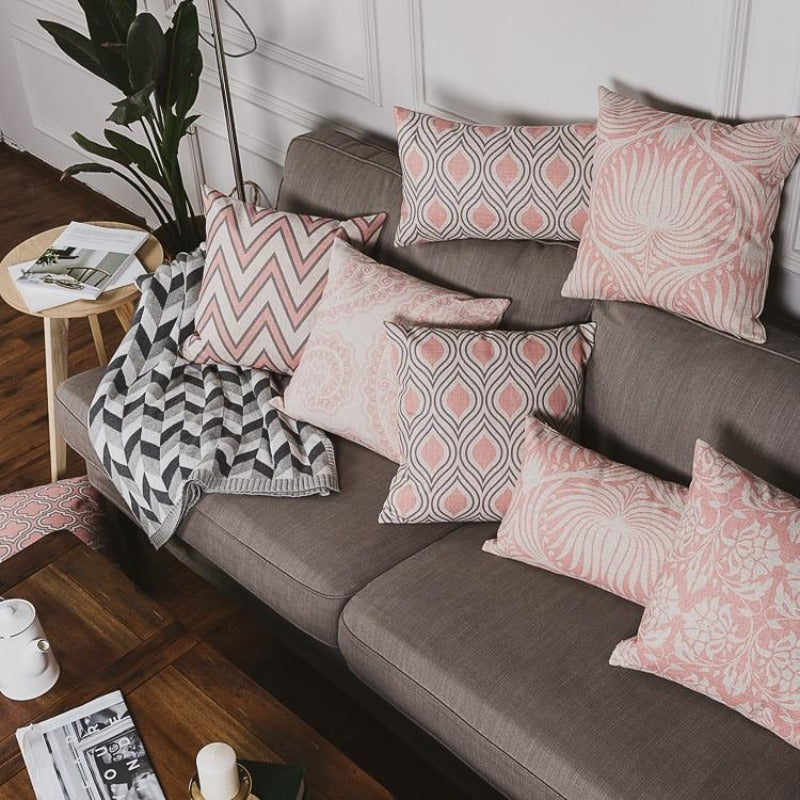 La collection de housses de coussin All-Day Rosé