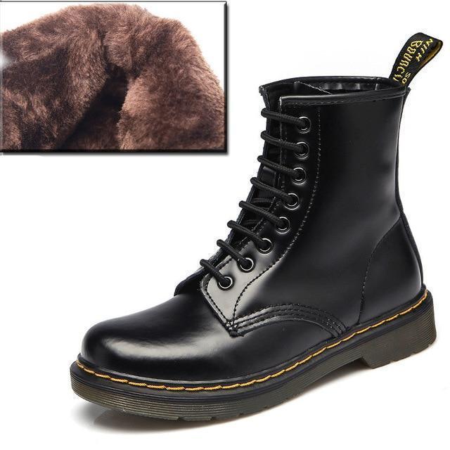 Winter Vintage Damen Martin Kampfstiefel